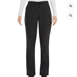 Scrubstar Black Essentials Drawstring Cargo Scrub Pants